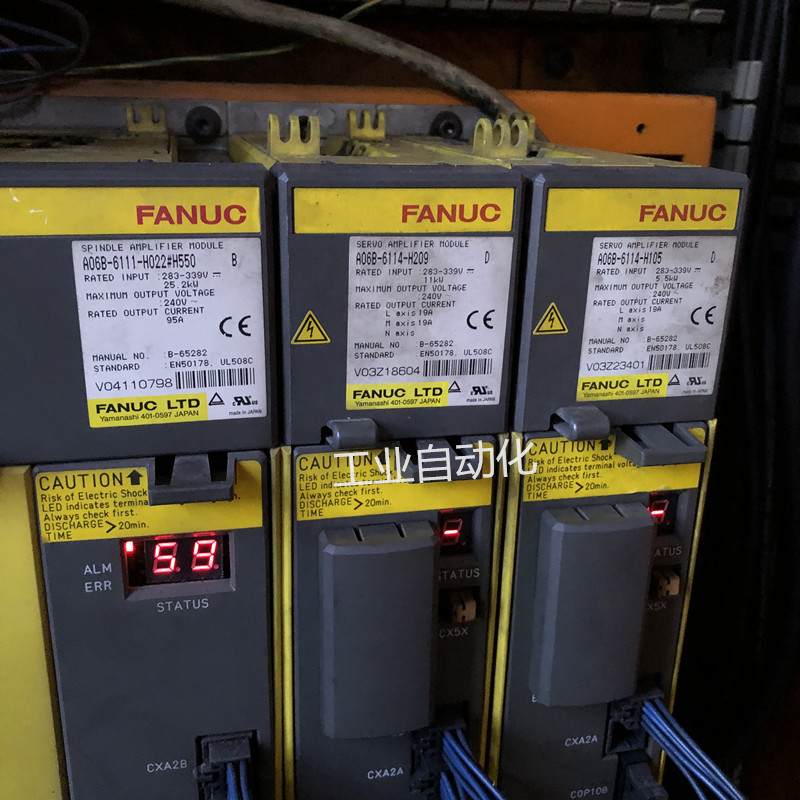 发那科数控系统维修 A06B-6111-H022#H550主轴驱动器报59修理