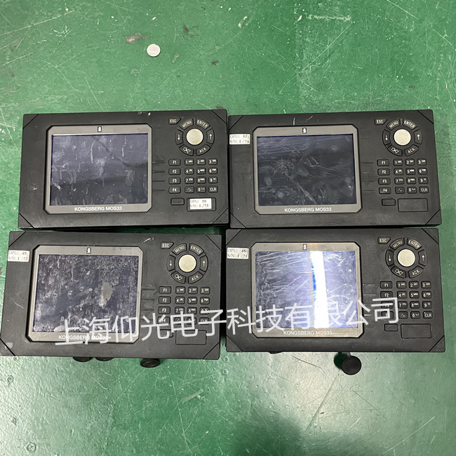 船舶康仕铂操作显示器维修KONGSBERG MOS33 TFT显示屏花屏修理