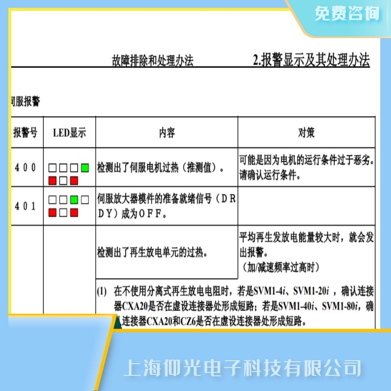 发那科放大器安装时的警告事项,驱动器报400维修