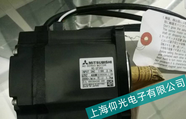 广州三菱MR-J3系列伺服电机绕组损坏故障维修
