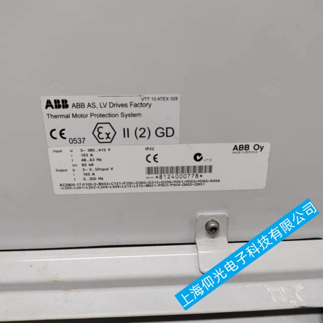 浦东医疗公司ABB变频器ACS880系列故障A491东医疗公司ABB变频器AC维修/有专业的测试平台