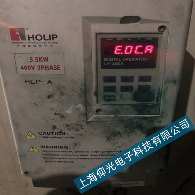 海利普变频器HOLIP-A显示面板不显示的维修方法