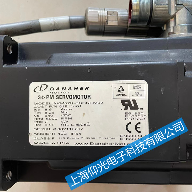 Danaher丹纳赫伺服电机AKM44G-ANC2R-00维修教程视频经验