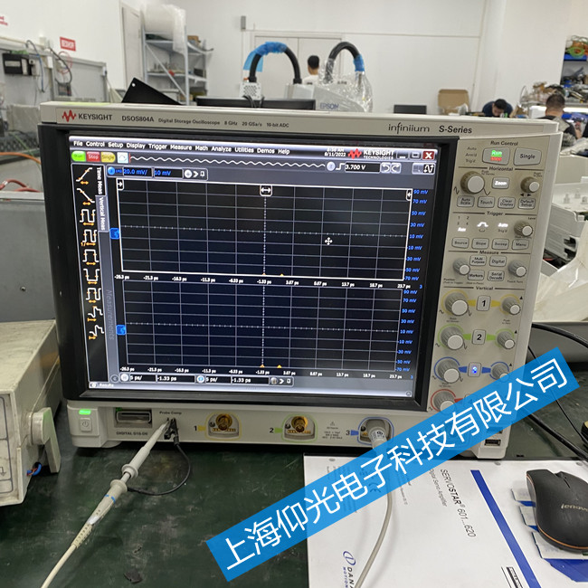 是德DSOS804A示波器开机花屏维修-示波器专业维修
