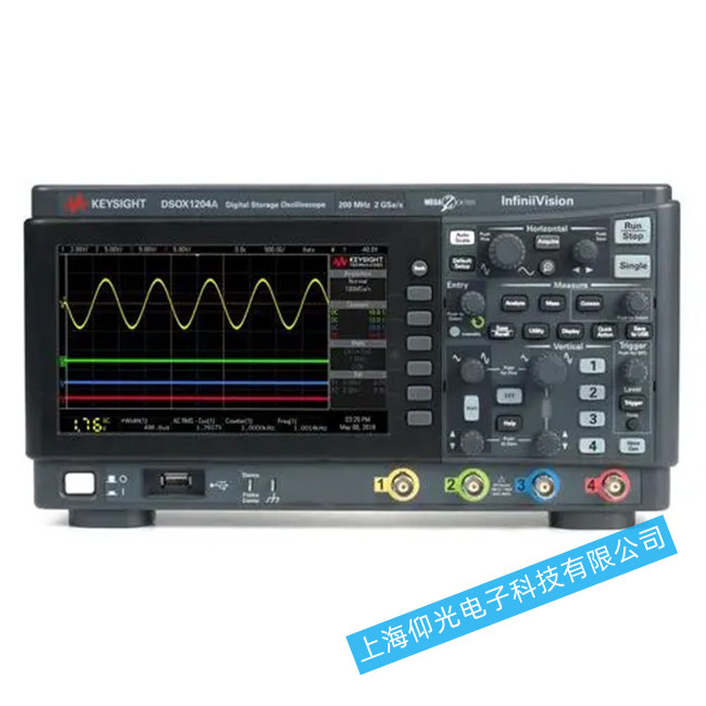 是德DSO-X-1204示波器基线波形出现异常维修分析