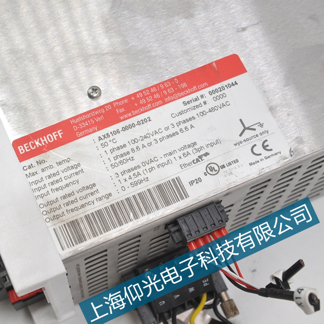倍福单轴伺服驱动器F701参数通道维修报价