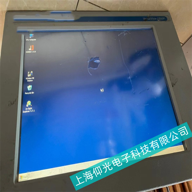 物料处理系统AB罗克韦尔工控机6181P-19A2SW71AC显示花纹、线条,花屏